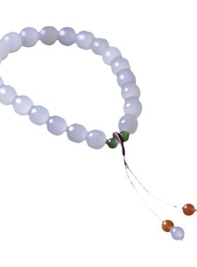 天然和田玉老型珠手串女支持复检