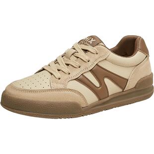 天美意秋新款商场同款运动休闲复古百搭系带女板鞋BJ471CM4