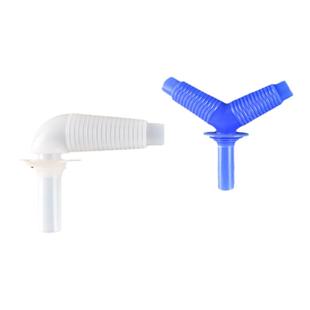 洗衣机硅胶弯头地漏加长三通接头拖把池洗衣池下水管排水软管俩用