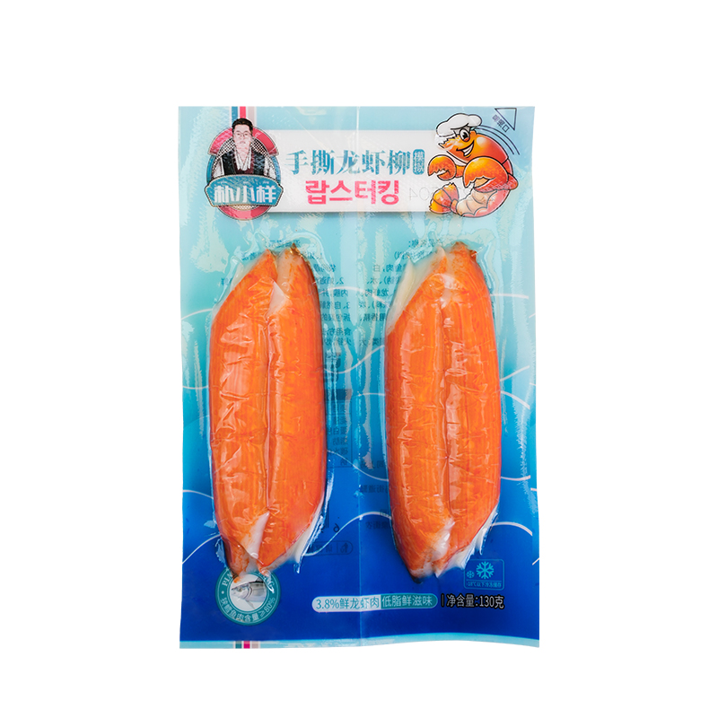 朴小样鳕龙虾模拟蟹肉棒  手撕蟹柳条低脂即食蟹足棒零食