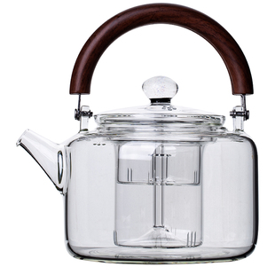 云术耐高温加厚玻璃煮茶壶大容量烧水壶蒸煮茶器家用煮水壶电陶炉