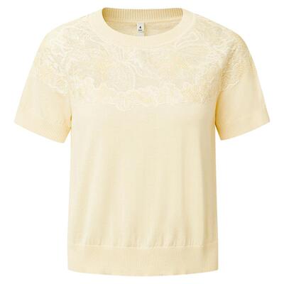 蕾丝贴布绣云肩针织VGRASS