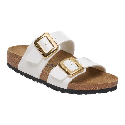 BIRKENSTOCK勃肯漆皮双扣凉拖鞋
