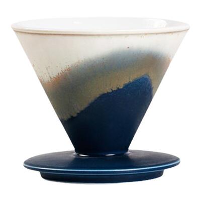 象上山海蓝陶瓷V60滤杯