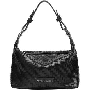 稻草人包包女2026新款小众编织高级感手拎包时尚通勤包单肩斜挎包