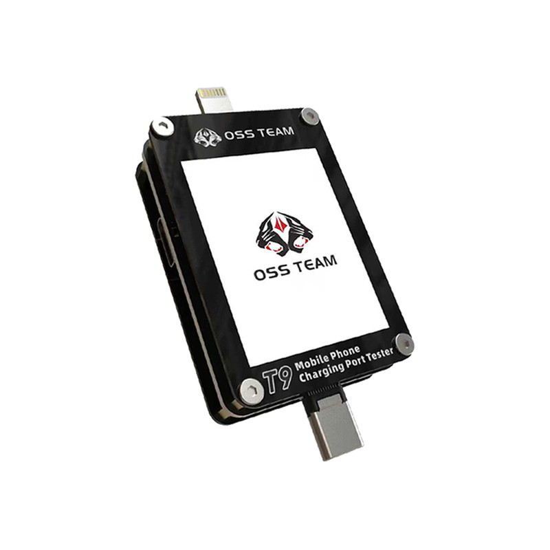 OSS TEAM T9智能尾插检测仪苹果安卓免拆手机检测自动锁定故障点