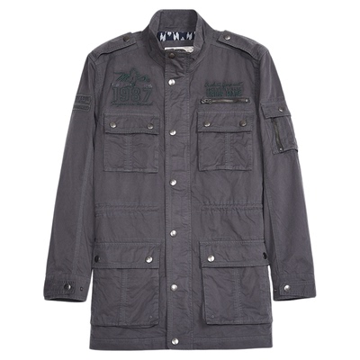 MCS男装源自万宝路秋季翻领户外工装美式夹克多袋通勤夹克外套男