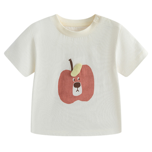 【云感棉】麦拉贝拉宝宝短袖夏季薄款上衣纯棉t恤婴幼儿夏天衣服