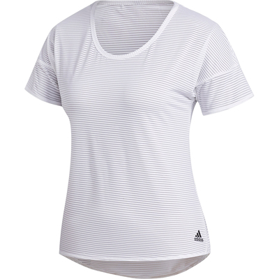 阿迪达斯女士圆领健身短袖