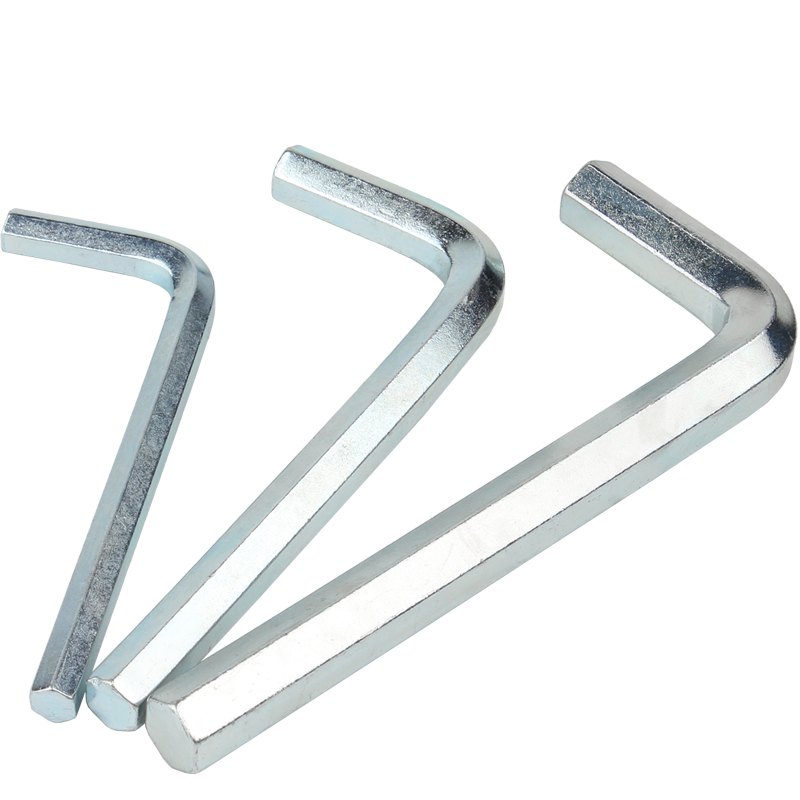 镀锌L型内六角扳手内六方形匙内六角螺丝刀2/2.5-3-4-5-6-8-10mm