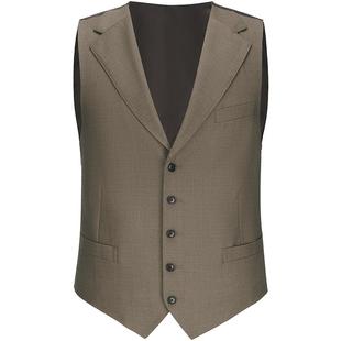 ByCreations柏品纯羊毛斜纹正装西装马甲男商务西服内搭上衣外套