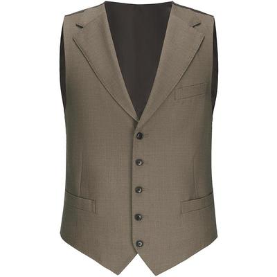 柏品纯羊毛斜纹正装马甲商务西服