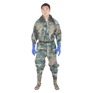 全身连体下水裤防水雨衣雨裤雨鞋防水衣服捕鱼挖藕裤子加厚涉水