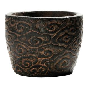 古典中国风仿古祥云瓦当菖蒲米竹异形艺术花盆花器烟灰缸禅意造景