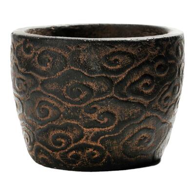 古典中国祥云瓦当菖蒲竹异形