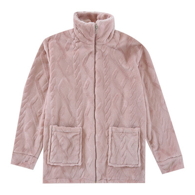 新款法兰绒情侣款拉链上衣