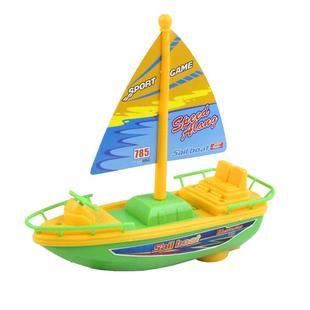 儿童宝宝洗澡沐浴缸戏水玩具电动海盗帆船快艇游泳池沙滩抖音玩具