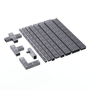 304不锈钢排水沟u型槽庭院阳台排水槽下水道地沟盖板户外花园沟槽