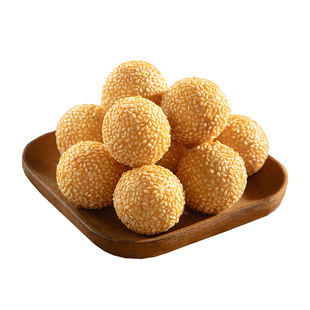 千味央厨红豆沙芝麻球96个商用批发油炸小吃半成品点心糯米小麻团