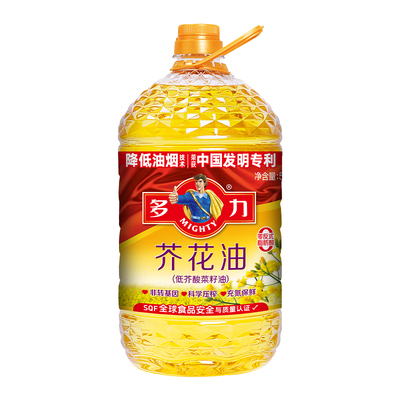 多力芥花油5l*2桶装非转基因
