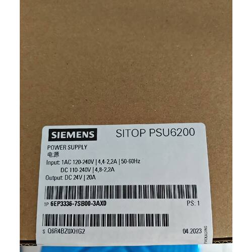 议价6EP3336-7SB00-3AX0西门子SITOP PSU6200 24V/20A 调节型电源