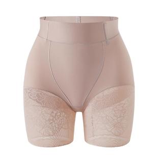 蕾丝花边提臀裤女免穿内裤安全裤二合一三分打底裤高腰防走光冰丝