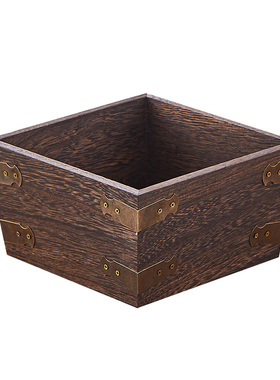 憨娃实木摆件米斗米升开业艺术品