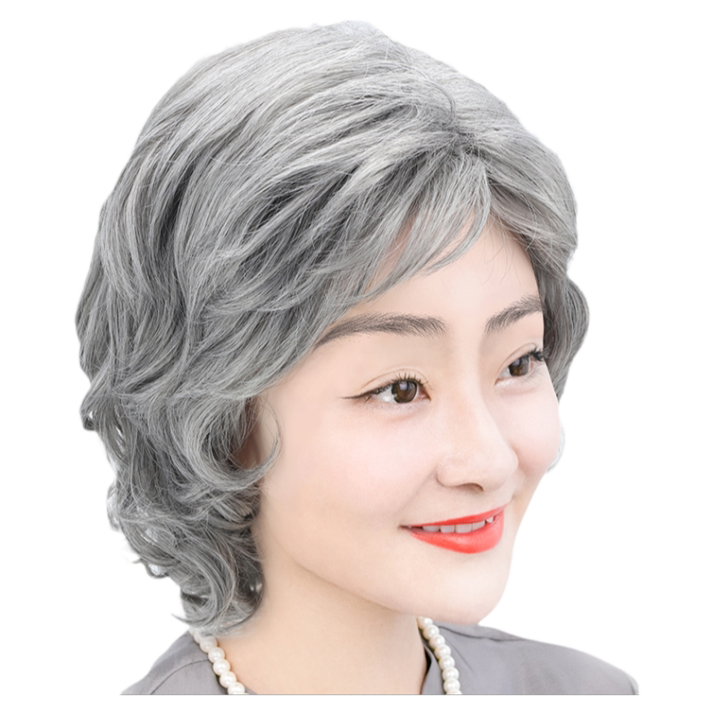 赫伊斯花白假发中老年女士奶奶