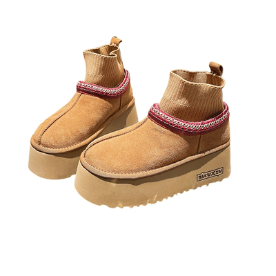 2024新款冬季厚底增高雪地靴