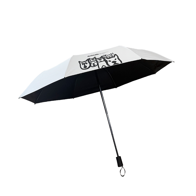 懵懵狗雨伞女学生可爱高颜值晴雨两用防晒黑胶太阳伞少女心全自动