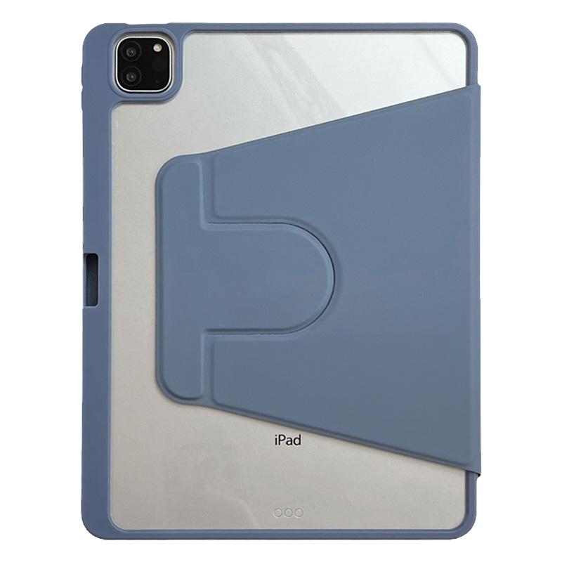 ipadpro第四代保护套11寸10苹果9平板壳air5/4旋转支架6亚克力A2602笔槽12.9防弯10.2钢化膜8适用高级感mini6