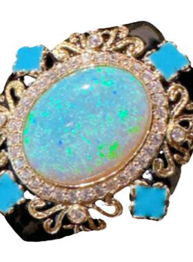 女天然锆石原创设计戒指