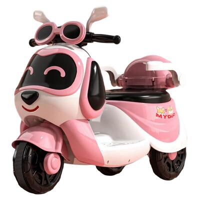 儿童电动摩托车三轮车男女孩宝宝电瓶车小孩可坐人充电遥控玩具车