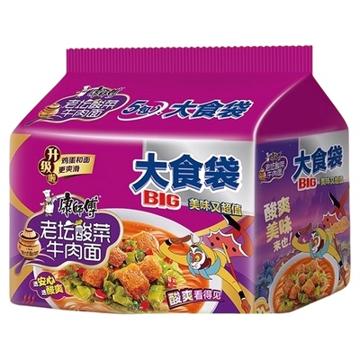 康师傅酸菜牛肉面