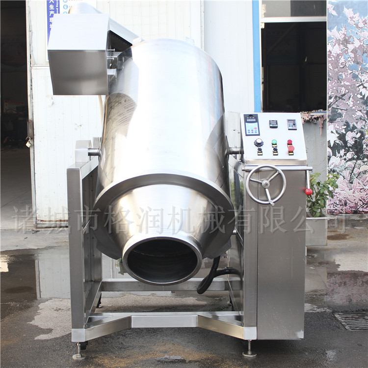 自动控温型滚筒炒制设备 炒大头菜机器 滚筒搅拌炒菜机