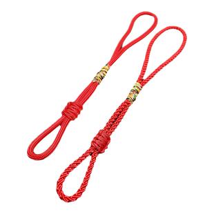 手工编织紫砂壶防摔绳把把壶盖防烫绳茶壶红绳子功夫茶道水杯配件