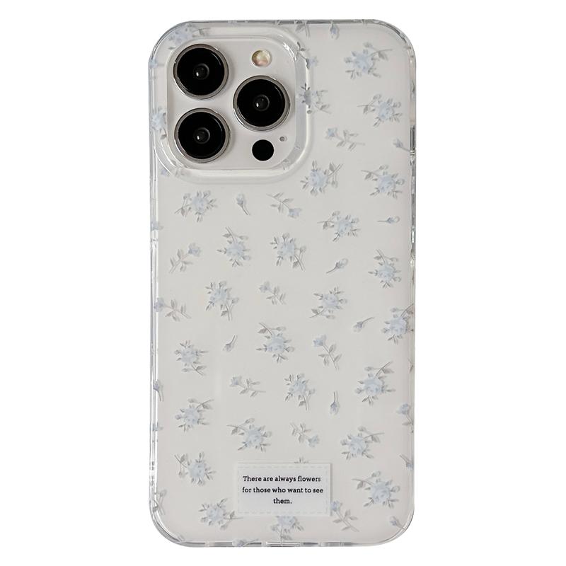 温柔少女心小碎花适用苹果14手机壳小众高级感iPhone13Promax新款16Pro防摔套12创意11全包硅胶女款文艺简约