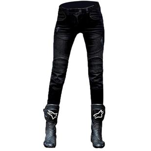 uglybros丑兄弟摩托车骑行裤秋冬加绒防摔骑士赛车修身牛仔裤男女