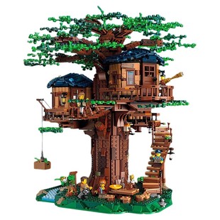 四季树屋创意别墅小屋高难度大型建筑拼装积木成人版女生礼物玩具