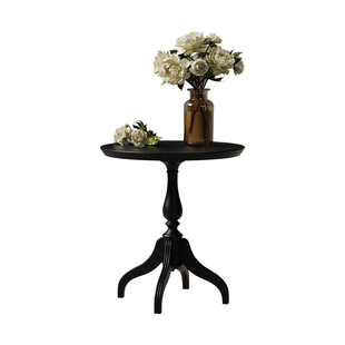 时余贝洛边几美式复古法式实木高级感小桌子客厅矮桌角几沙发边几