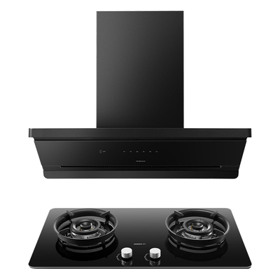 老板小黑镜L3顶侧一体烟灶套装