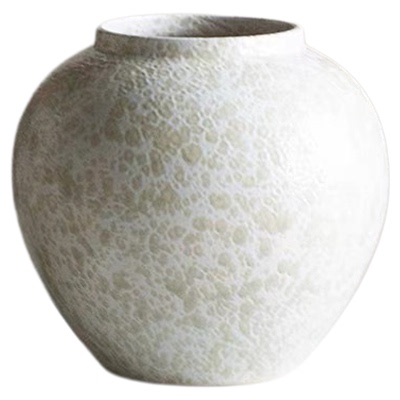 紫泉涧白陶瓷花瓶侘寂水培插花器