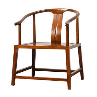 新中式实木圈椅三件套太师椅围椅茶桌椅子靠背椅家用茶室茶椅阳台