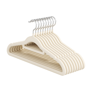 日本植绒衣架挂衣家用防滑无痕防肩角衣架子整理师专用衣挂晾衣撑