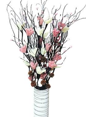 落地叶脉干花居家装饰花