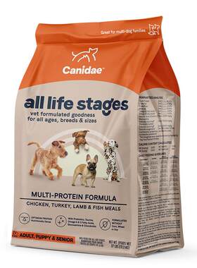 【自营】Canidae/卡比美国进口四种肉通用全狗粮27磅-效期至27.1