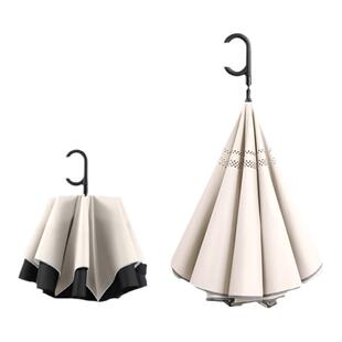 16骨自动雨伞男女大号长柄暴雨专用晴雨两用学生二折免持式反向伞