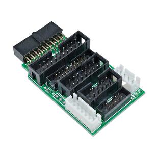 配套JLink/STLink/DAP配件7种排线 SWD转接板JTAG2.54mm2.0彩色v9