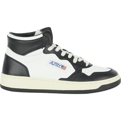 【38焕新周】AUTRY 男复古简约经典色皮革高帮休闲运动鞋