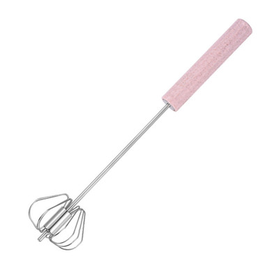 不锈钢旋转打蛋器家用长柄半自动手动按压奶油打发器打鸡蛋搅拌器